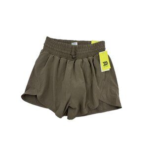 All In Motion Womens Shorts Size XS Brown Athletic Running Activewear Drawstring